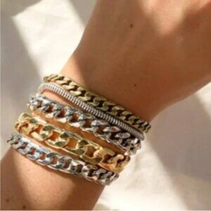 Jenny Bird Gold and Silver Chain Bracelet